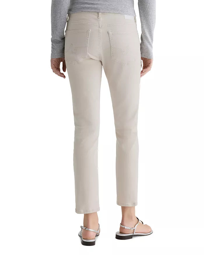 Mari Slim Straight Crop- Pumice