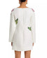 Flower Long Sleeve Mini Dress