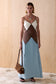 Harper Blockprint Dress-Mist
