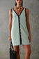 Indigo Button Down Dress- Aquamarine