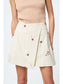 Park life Embroidered Faux Wrap Skirt