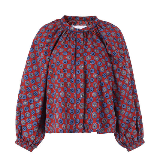 Minka Shirt- Burgundy