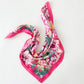 Alice Square Scarf: Brown Polka Dot