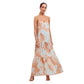 Renata Linen Printed Dress- Acuarela