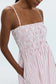 Bianca Midi Dress- Ruby Stripe