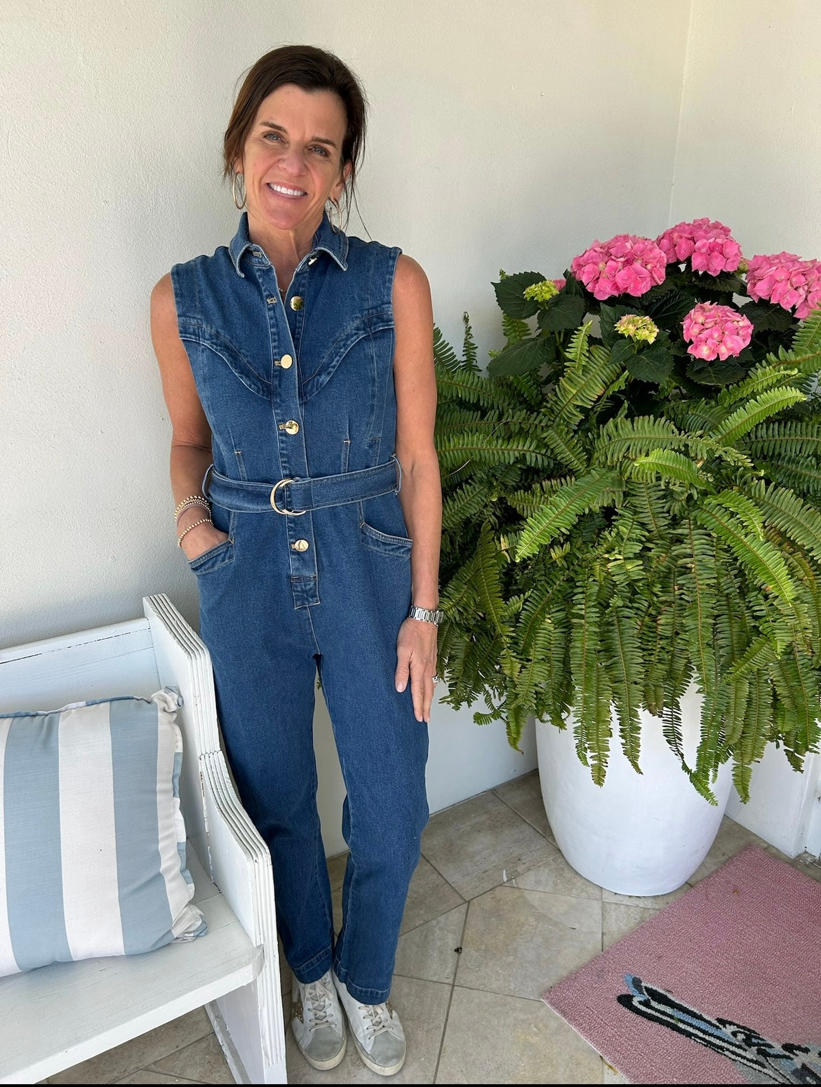 Harley Denim Jumpsuit- Denim