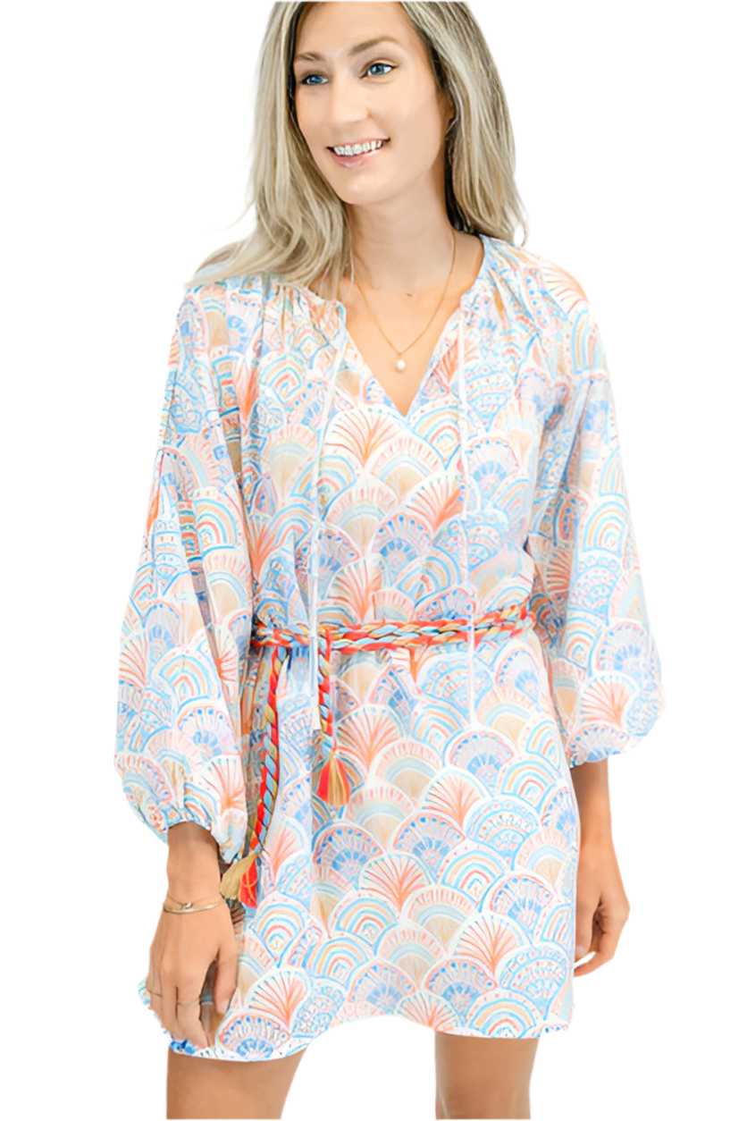 Jade Long Sleeve Dress- Sand Dollar