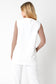 Two Button Vest- White