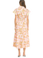 Floral Shirt Midi Dress- Pink