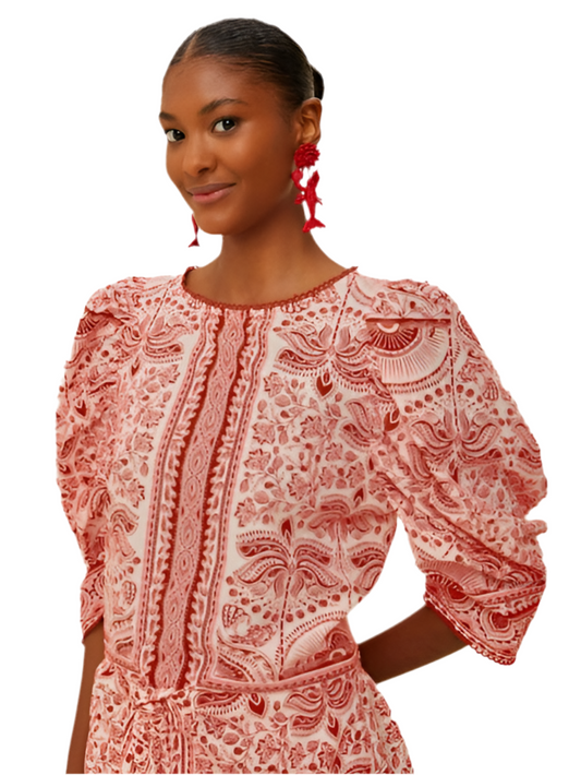 River Ride Blouse- Red