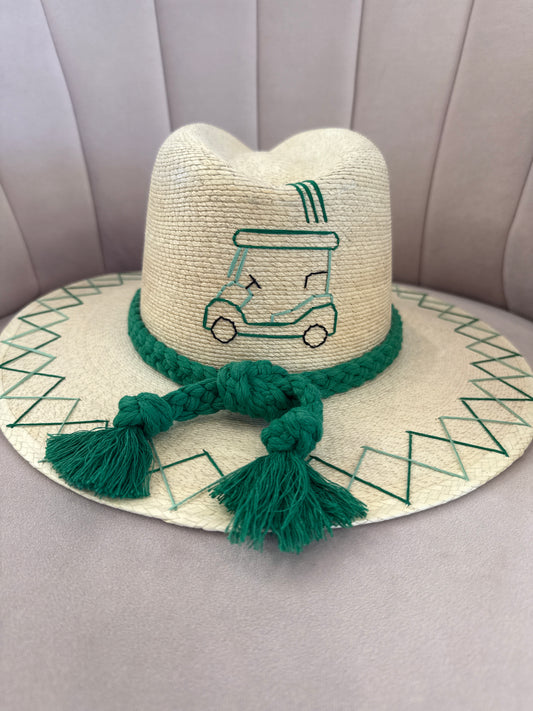 Golf Cart Woven Hat