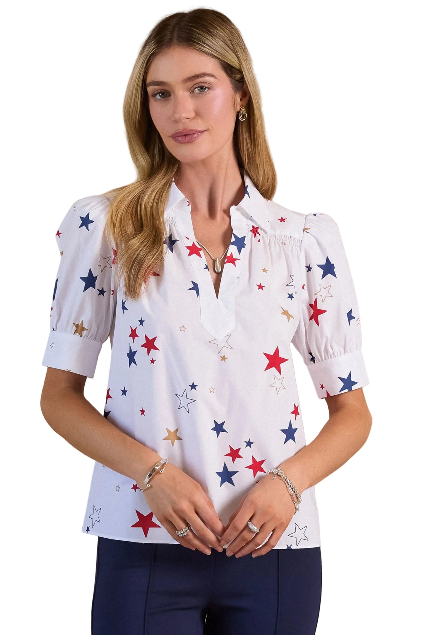 Star Printed Blouse