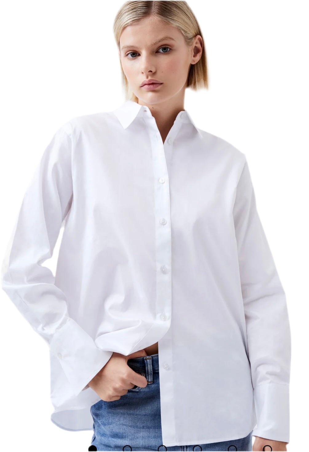 Alexis Cotton Shirt - Linen white