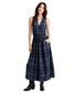 Cleo Plaid Maxi Dress