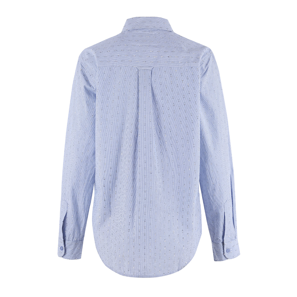 The Pia Shirt- Blight Blue Lurex