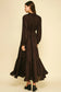 Paisley Print Tiered Maxi Dress- Brown