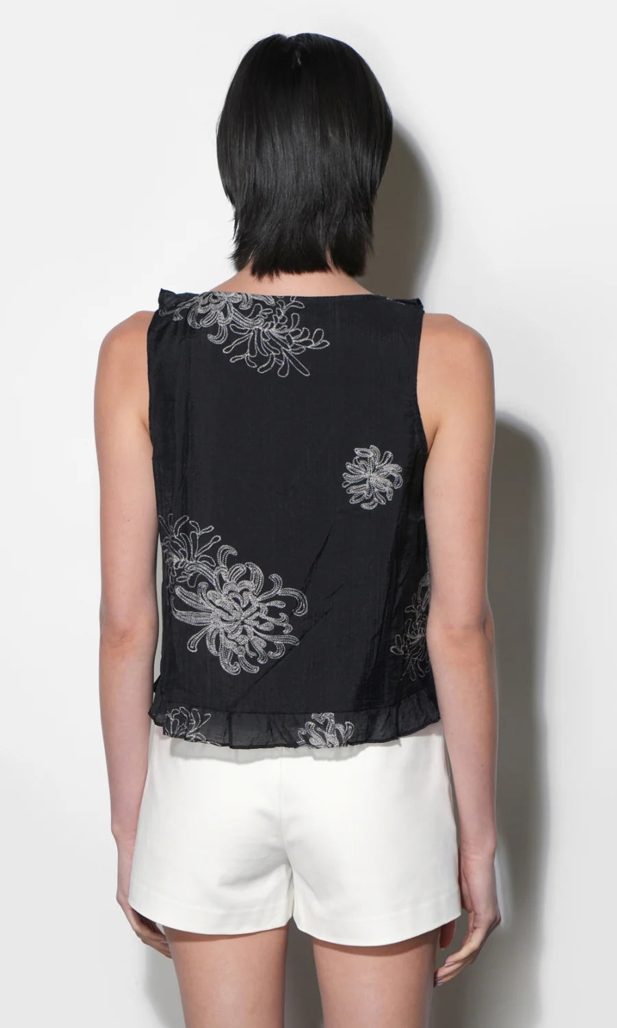 Odessa Ruffle Top- Midnight