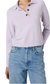 Vhari Long Sleeve Polo- Orchid Petal