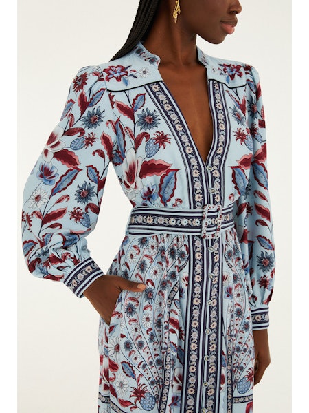 Marcelle Maxi Dress- Soft Blue