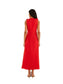 Red Sleeveless Midi Dress