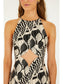 Seashell Serenade Diamond Cut Out Mini Dress