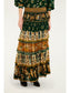 Ayla Ruffle Maxi Skirt- Green