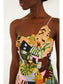 Tropical Painting Mini Dress