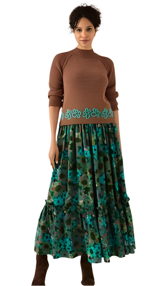 Farrah Maxi Skirt- Flower