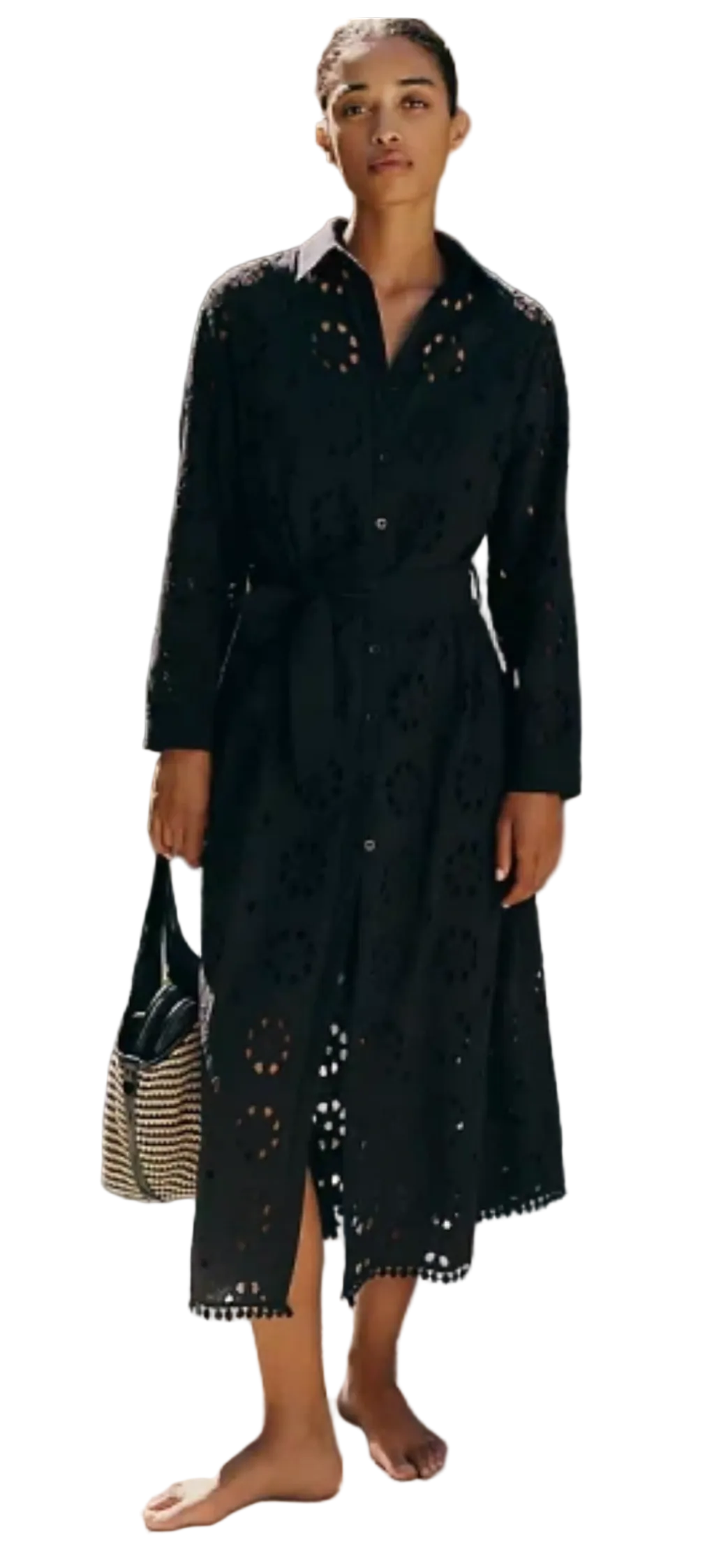 Laurel Lace Maxi Dress- Black