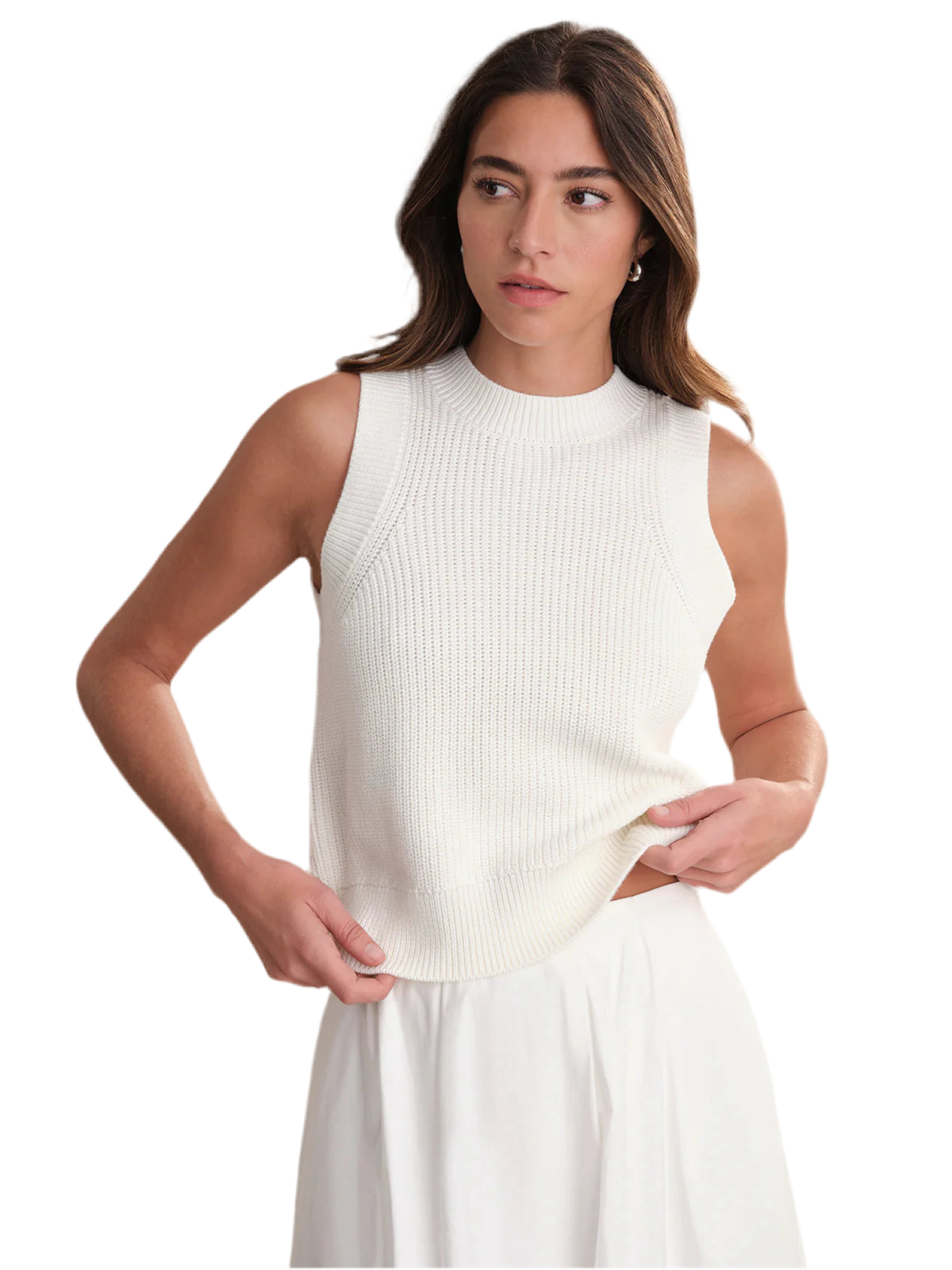 Demi high Neck Crew Tank
