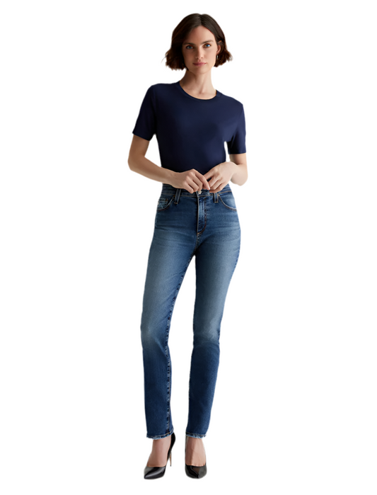 Mari Mid Rise Slim Straight Jean- 14 Yr Bristol