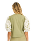 Lucia Embroidered Top- Sage