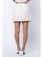 Enid Embroidered Mini Skirt- White