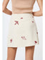 Park life Embroidered Faux Wrap Skirt