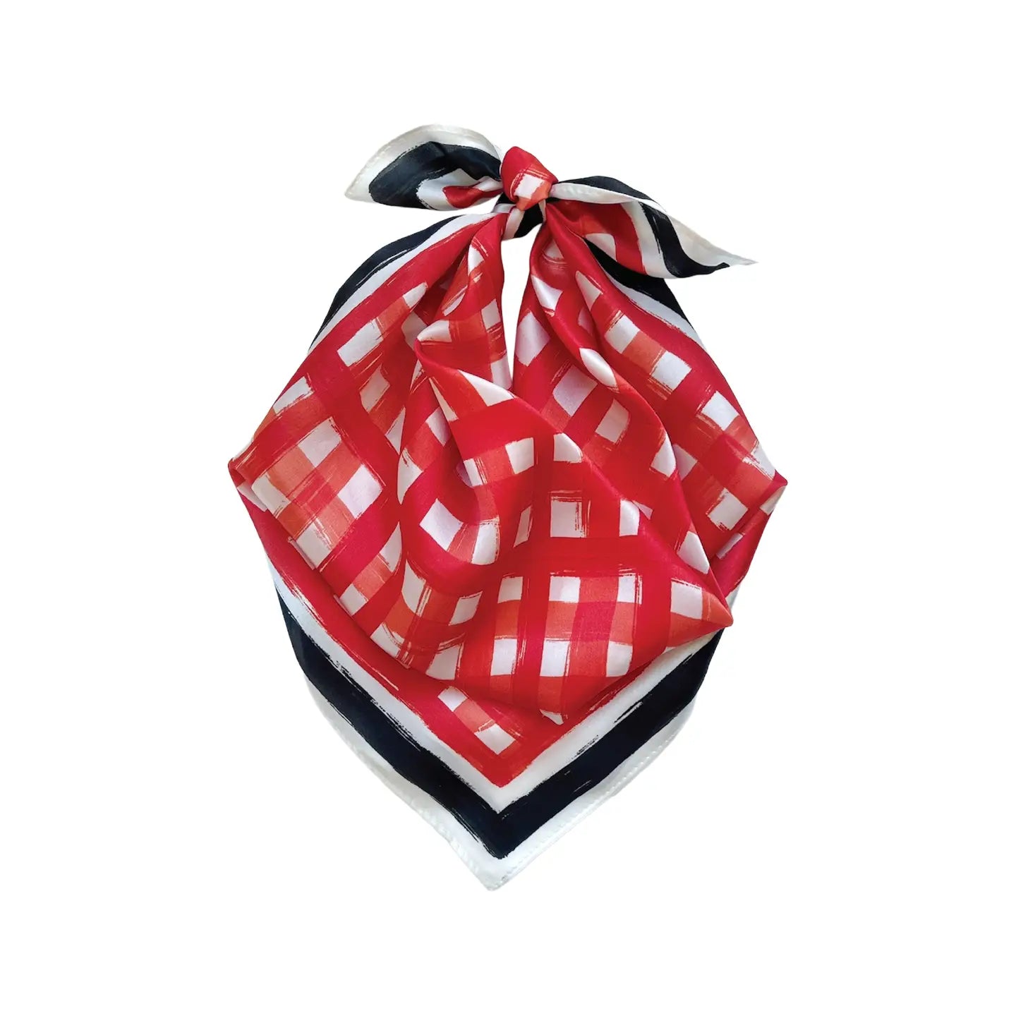 Tailgate Check Scarf- Red/Black