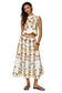 Lemon Bouquet Midi Skirt- Yellow