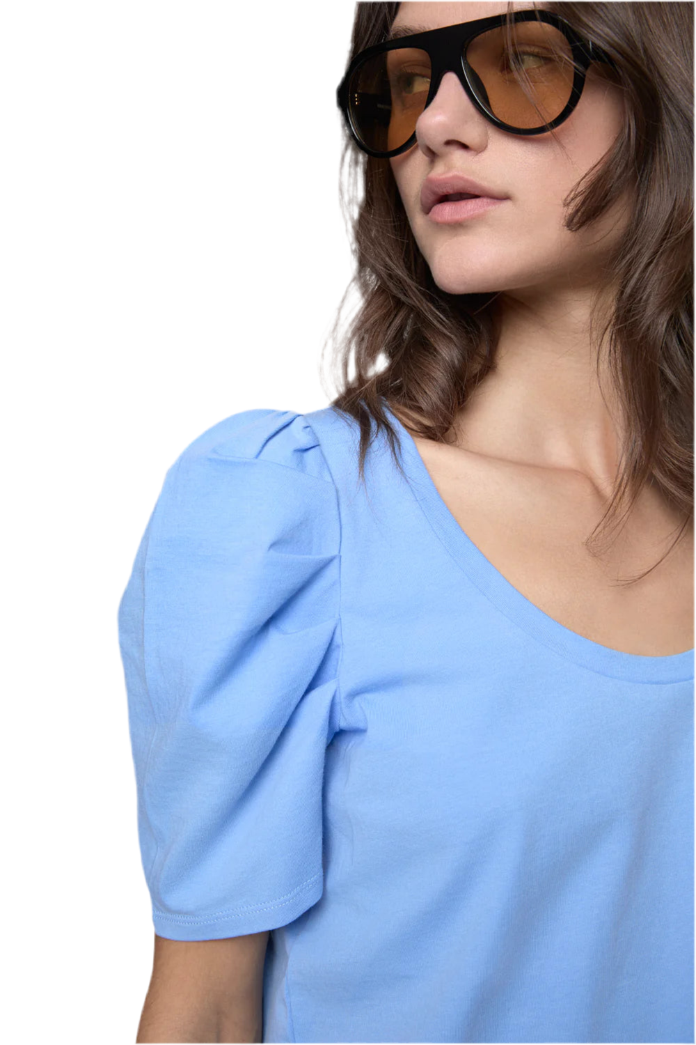 Janine Short Sleeve Shirt- Azure