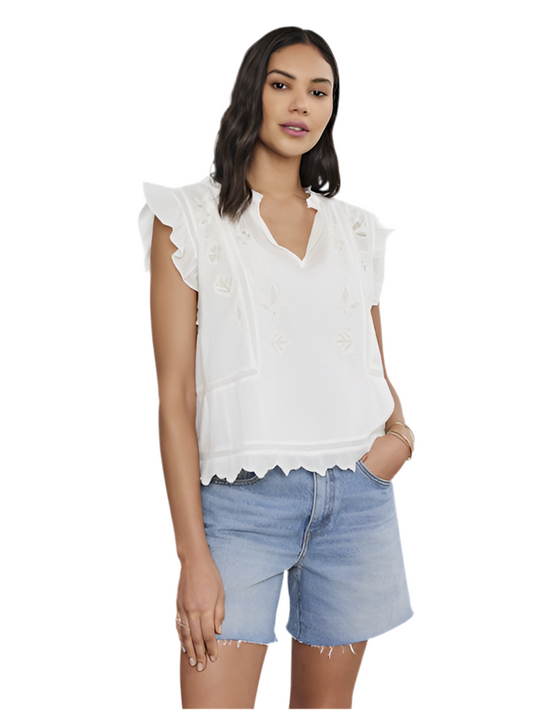 Charlene Flutter Sleeve Top