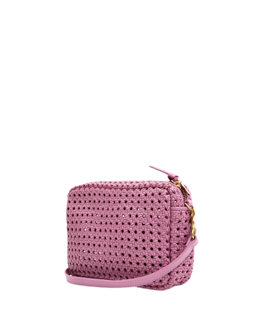 Midi Sac Rattan Crossbody- Lavender
