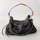 Nikki Nylon Slouchy Shoulder Bag: Black