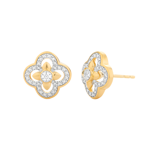 Classic Alhambra Stud Earrings