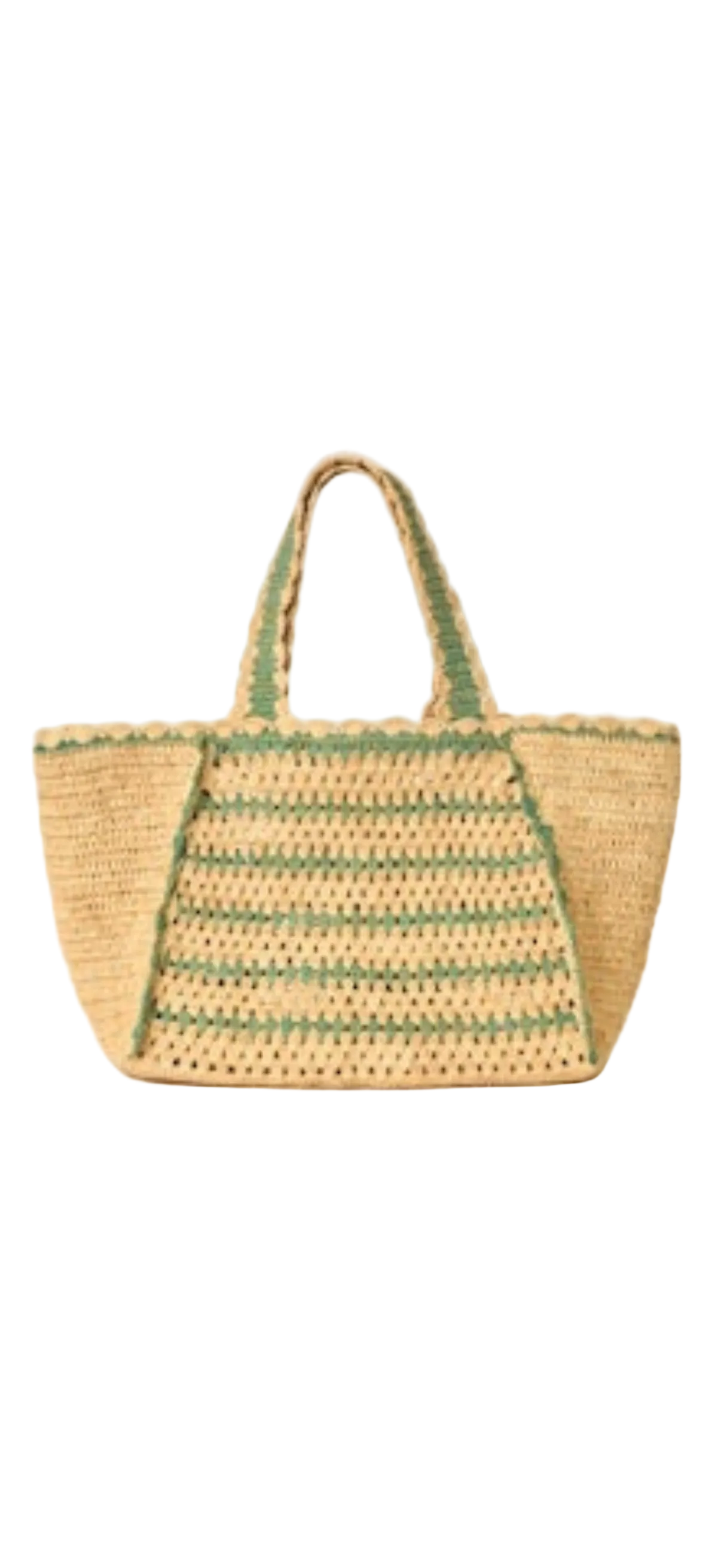 Tulay tote- Natural/Blue