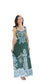 Miranda Belt Buckles Maxi Dress-Dark Green