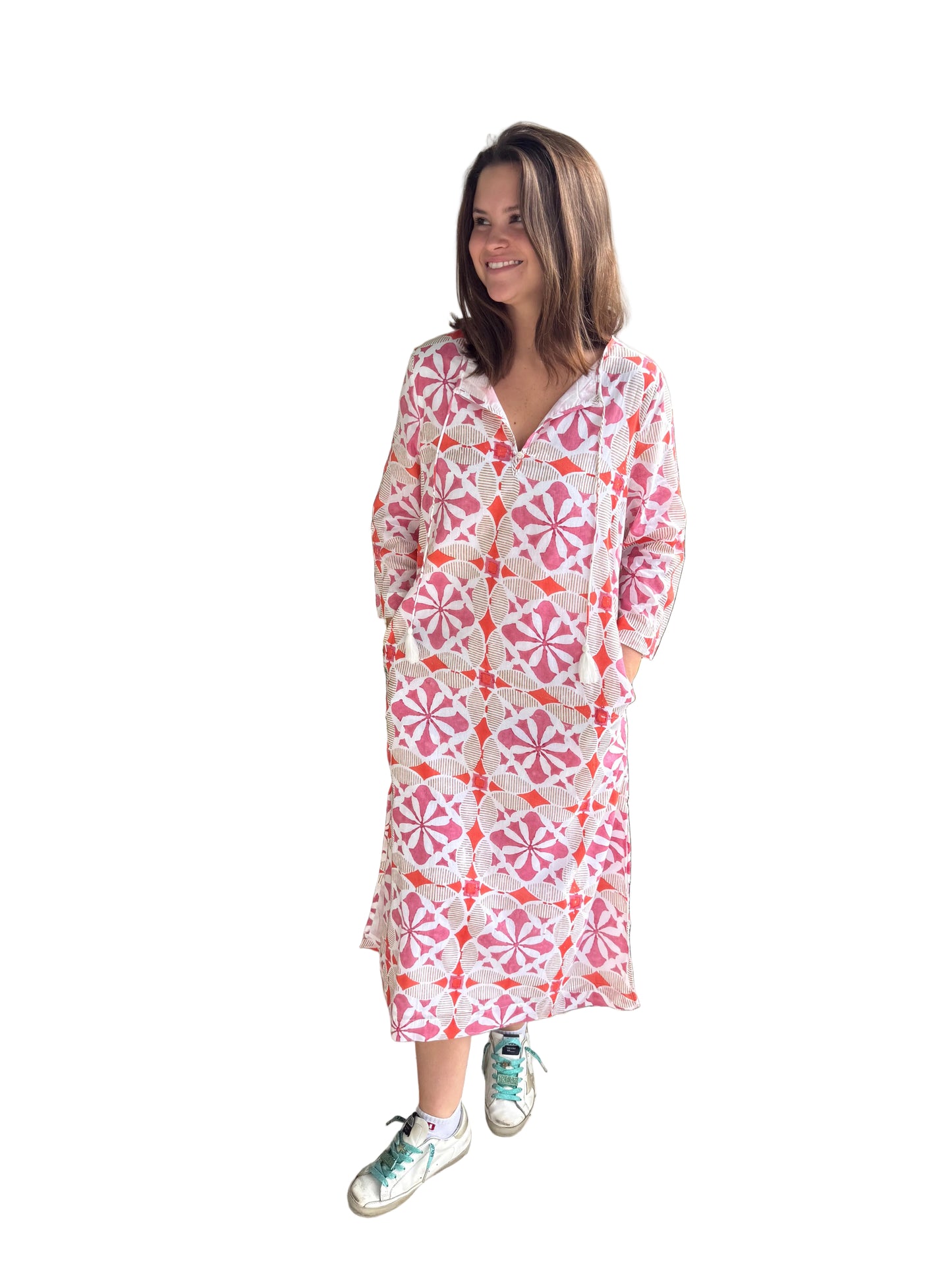 Marea Tunic- Pink Cafe Tile