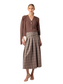 Casini Plaid Skirt- Mocha