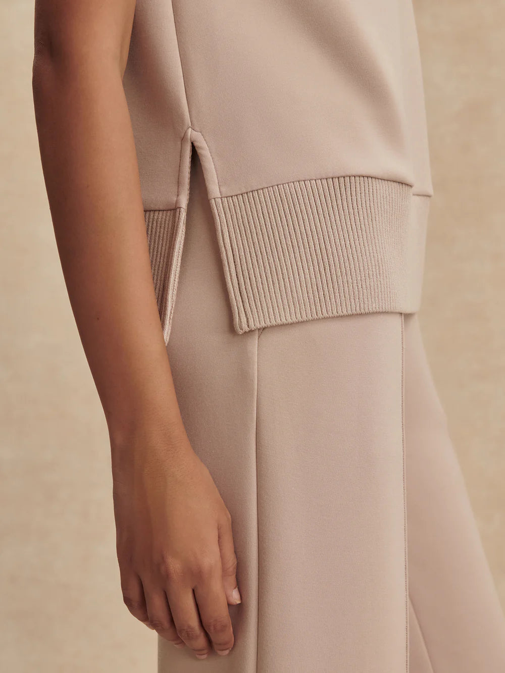 Conall Button Tank- Mushroom