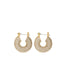 Pave Mini Donut Hoops- gold