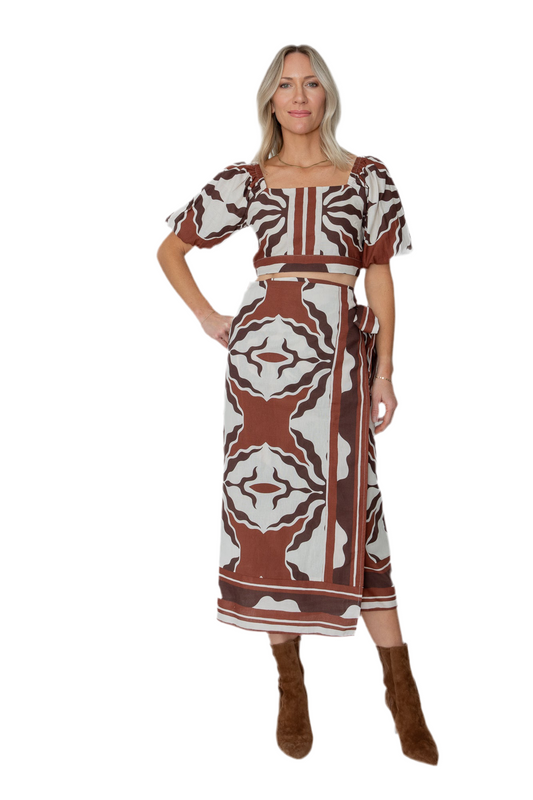 Christine Wrap Skirt