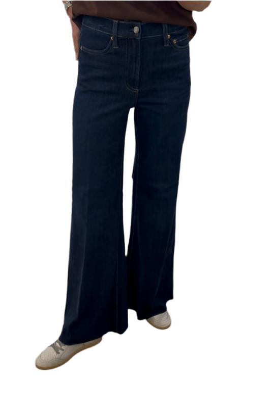 Izzy Mid Rise Wide Leg Jean- Tristesse