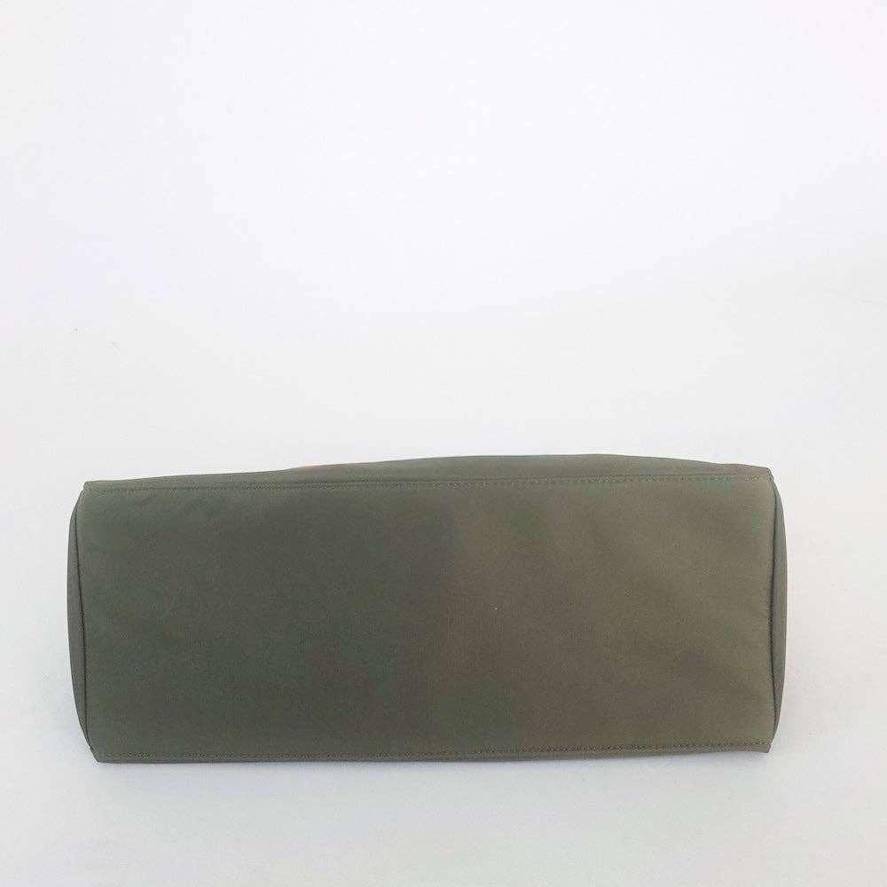 Nikki Nylon Slouchy Shoulder Bag: Black